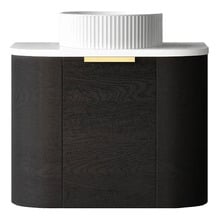 Bondi 600mm Wall Hung Single Vanity with Pure White Countertop